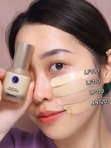 Mistine Small Blue Shield Foundation Liquid Sample Long-lasting Non-cakey for Mixed Dry Oily Skin Conceals Oil Control