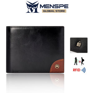 MENSPE RFID Block Short Wallet Coin Bag Zipper Clutch Wallets Solid Color Retro Short Wallet Soft PU Wallet Multi-Card Position ID Credit Cards Holders Coin Bag Business Wallets