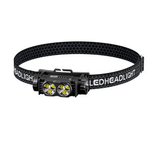White 6 LED headlamp Fishing headlight Torch Hunting Type-C USB 3 Modes lamp Camping Headlamp Flash Magnetotail light head