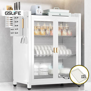 GSlife Carbon Steel Dish Rack Kitchen Organizer Dish Drainer Organizer Cabinet With Cover Lagayan NgPlato Plate Storage