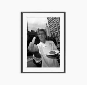 Anthony Bourdain Photography Prints Funky Wall Art Kitchen Prints Black and White Wall Art Museum Quality Photography Poste