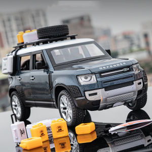1/24 Land Rover Defender 110 Off-Load diecast car chezhi Genuine authorization Zinc Alloy Model Toys Suvs Light and Sound Pull Back Gifts for Children Collection Model Toy Toys for Boys