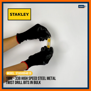 Stanley 1mm-5.5mm Din 338 High Speed Steel Metal Twist Drill Bits in Bulk