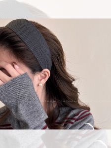 Womens Wide Brim Hair Bands Daily Outdoor Wear Hair Travel Headbands Grey Hair Ties Hair Clips Stylish Korean Style