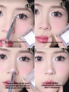 Gellas Pure White Single Color Eyeshadow Palette Natural Matte Highlight Powder Easy to Color Eye Brightening Face Makeup