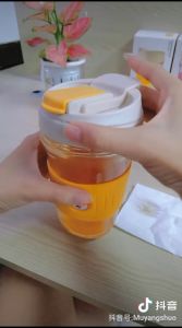 Smart Save Line 600ML Portable Mandarin Duck Dual Cup