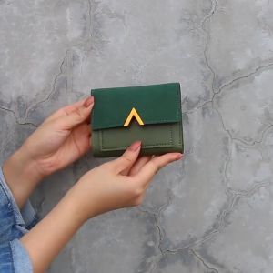 ABC Dompet Lipat Wanita PEndek D43 Paragraf Dompet Wanita Fashion Import Real Pict