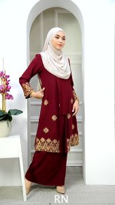 KEBAYA KOTA BHARU 7.0 | RAYA 2025 - CEY CREPE IRONLESS | CUTTING LOOSE | KEBAYA LABUH | KAIN LIPAT BATIK (nursing)