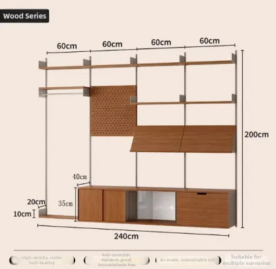 ALEDAN | Wall Storage Multi-Functional Wall-Mounted Shelving Unit
