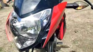 Motorcycle Headlight Assy Rouser135 (Blue/Red/Black)