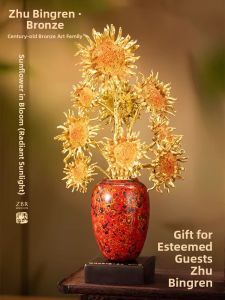 ZHUBINGRENTONG | Sunflower Style High-End Home Decoration Statue Gift Item