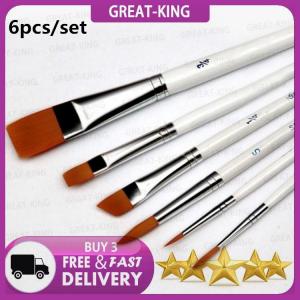 Great-King 6pcs/set Professional Painting Set Acrylic Oil Watercolors Artist Paint Brushes