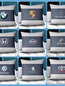 หมอนอิงพิงคันทริคพับได้สำหรับรถยนต์ BMW สำหรับใช้ในออฟฟิศและรถโดยสาร หมอนอิงคันทริคแบบยูนิฟอร์มฤดูกาลทั้งปี