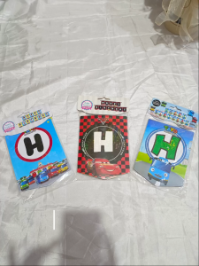 Banner Flag Happy Birthday Tayo K Banner HBD Karakter Thomas Cars