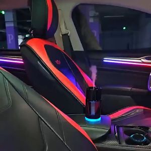 Car Aromatherapy Diffuser with Starry Night LightsSmart Rechargeable Wireless Car Air Freshener Scent Machine160ML Car Perfume Essential oil DiffuserMini Aromatherapy Air Scent Humidifier Diffuser For Car Home/Pewangi Kereta汽車香水車載香薰空气净化器