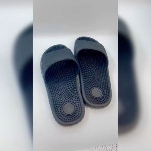 Sandal Kesehatan Hitam Size 39-44 Sandal Rematik Selop Pria Wanita COD