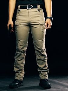กางเกงยุทธวิธี IX9ผ้ายืดหยุ่นใส่สบายเนื้อผ้าคอตตอน กางเกงคาร์โก้ กางเกงทหาร ชุดฝึก คุณภาพสูง ดูดซับเหงื่อ S-3XL Tactical Cargo
