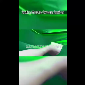 SATIN MATTE GREEN CAR STICKER(152CM-Custom)pelekat full body wrapping Stickers stiker kereta kelabu vinyl wrap film