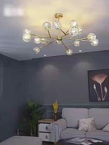 Đèn chùm pha lê kích thước lớn cao câp ánh sáng đổi 3 màu sang trọng đèn chiếu sáng đèn trang trí cho phòng khách phòng bếp khách sạn - Bảo hành 10 năm