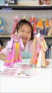 Bộ đồ chơi thiết kế thời trang Hán phục công chúa cổ trang cao cấp DIY thiết kế thời trang cổ đại Trung Hoa Combo 5 bộ