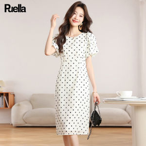 puella | Summer White Polka Dot Dress