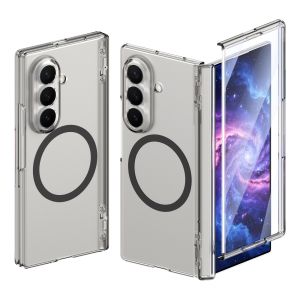 Kính Cường Lực Bảo Vệ Màn Hình Cho Ốp Lưng MagSafe Tương Thích Với Samsung Galaxy Z Fold 8 Ultra 7 6 5 4 Vỏ Bảo Vệ Bản Lề Trong Suốt