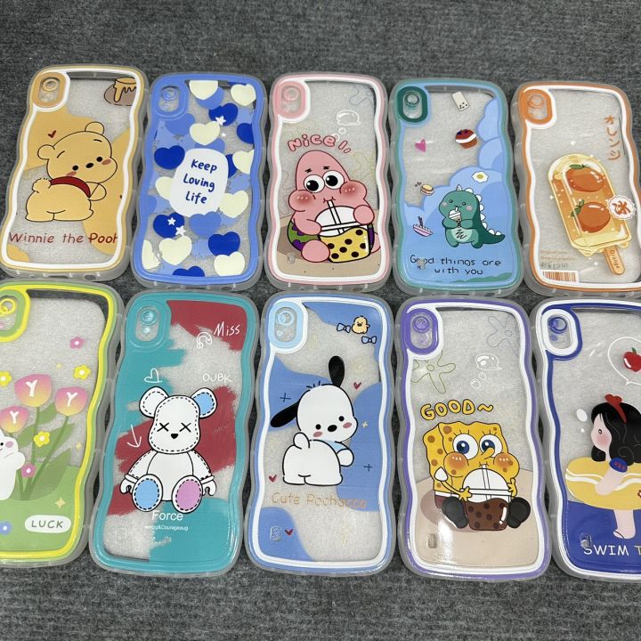 Case ốp lưng Samsung A10 dẻo nhiều hình siêu dễ thương viền lượn