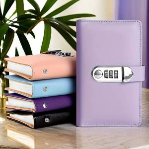Savings Book Challange A6 Large Capacity 100 Envelopes Money Saving Challenge Leather Waterproof Cash Album Cover