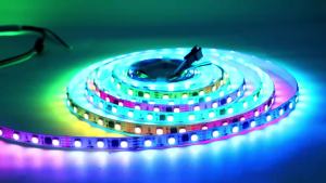 WS2811 WS2818 1934 RGB Addressable LED Light Strip Chasing Effect Flexible Ambient Light Indoor Outdoor Decoration Lamp