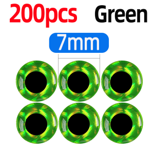 100pcs/200pcs Holographic 3D Fishing Lure Eyes Simulation Eyeball For Jig Baits Crankbait Artificial Lure DIY Eye Fishing Tackle