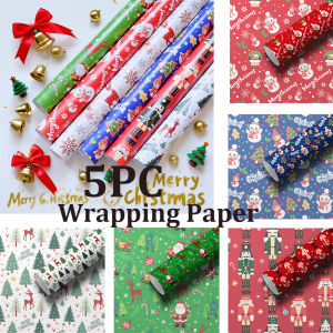 5PC Christmas Wrapping Paper Christmas Decorations Christmas Gift Bags Christmas Tissue Paper Christmas Gifts For Kids Men Women