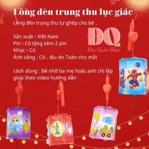 Lồng đèn trung thu tự lắp ghép cho bé
