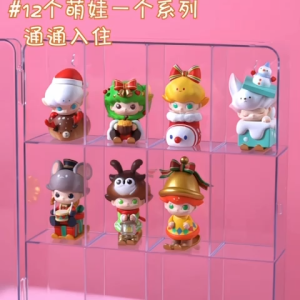 ❣️SPACEIDEAS❣️ Dustproof & Stackable 12 Grids Blind Box Storage Display Box Figurine Showcase Box Mini Figures Box Doll Display Box Clear Acrylic Display Case Figures Blind Box Action Figures Dustproof Collectibles Showcase Figurine Display Box