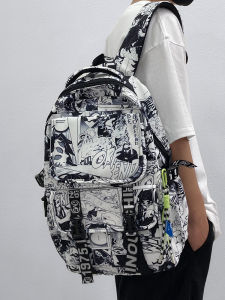 Ba Lô Nam 2022 Mới Graffiti Phong Cách Trường Trung Học Du Lịch Túi Máy Tính Dành Cho Học Sinh Trung Học Cơ Sở