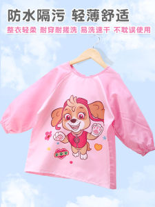 Waterproof Baby Bibs Childrens Eating Coveralls Anti-Oil Salwar Kameez Kindergarten PAW PATROL Cartoon Polyester Fiber