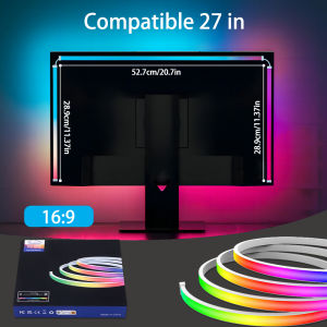 NEWSTYLE | Smart LED Gaming Strip Light Computer Monitor Backlight Sync Strip Light RGB Light Bar Screen USB Gaming Bedroom Decor Lamp