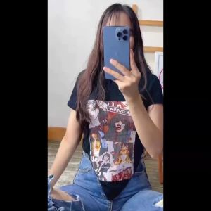 Crop Top Lisa Black Pink: Pakaian Wanita Trendy dan Casual