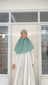 Hijab Instan Premium MADA Bergo Polos Menutup Dada | Kerudung Bergo Maryam Polos Premium