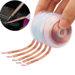 Desoldering Braid Tape Copper Solder Wire Soldering Wick Tin Solder Removal Braid Welding Wire Repair Tool 1.0/1.5/2/2.5/3mm