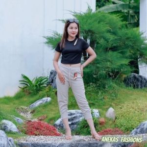 Celana Wanita Korea Terbaru Sasha Pants Willow Pants Celana Bahan Twill Street Import Qaisara Uniqloo Pant Korean Cotton Twill Import Premium