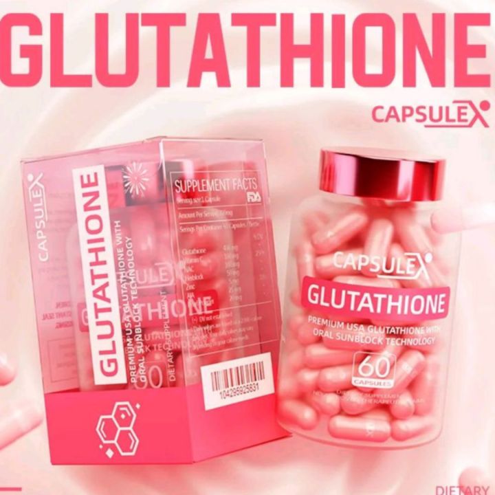 GLUTATHIONE CAPSULE-X SKIN WHITENING Capsules Containing Glutathione  Supplement For Skin Lightening - Lazada