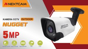NEXTCAM Kamera CCTV Analog Outdoor Resolusi 5MP Infrared Tipe Nugget