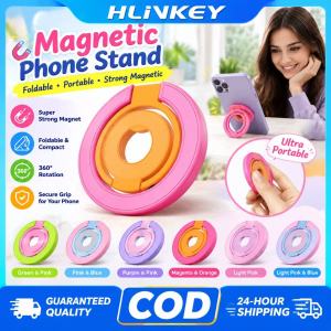 [Mới nâng cấp] Giá đỡ Giá đỡ điện thoại từ tính Hlinkey Giá đỡ trục kép tương thích Magsafe Kẹp Vòng có thể gập 360 xoay cho iPhone phụ kiện gắn trên xe hơi Samsung