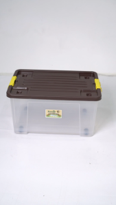 Rovega Kotak Kontainer Plastik Premium dengan 4 Roda 70 Liter 3in1