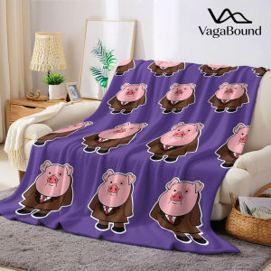 BILIBILI | Suit Pig Flannel Blanket Warm Soft Halloween Christmas Decorative Couch Warm Cozy All-Season Gift