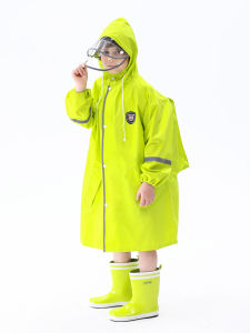 New 2025 Childrens Lightweight Quick-Drying Breathable Raincoat Full Body Long Style Boys Girls Waterproof Rainwear Macaron Colors