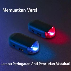 Lampu Peringatan Strobo Mobil Tenaga Surya Lampu Nafas LED Surya Mobil Lampu Alarm Interior Mobil