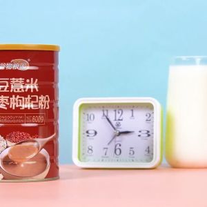 Red bean barley wolfberry coix seed powder breakfast food meal replacement porridge 600g (Chinese cereal)