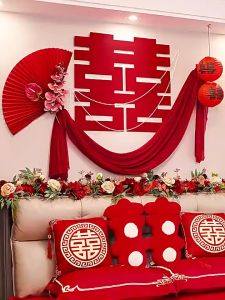 結婚布置 婚礼装饰 喜字摆件套装 – 结婚客厅布置套装 / Wedding Decoration - Wedding Living Room Decoration Set