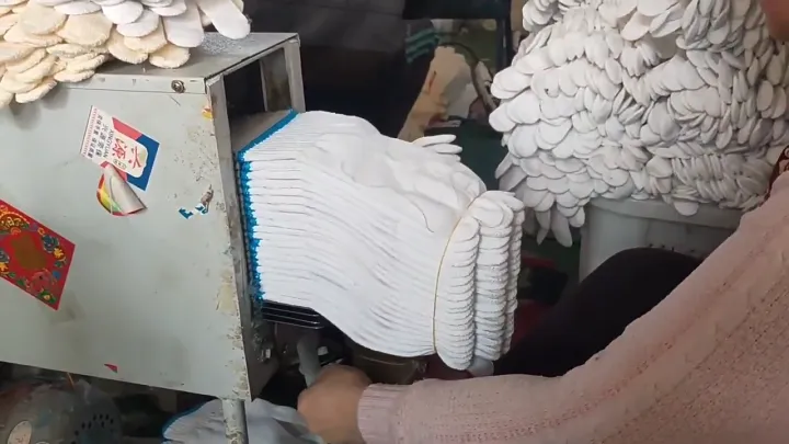 ถุงมือผ้าฝ้ายหนา ป้องกันรังสียูวี 100 คู่